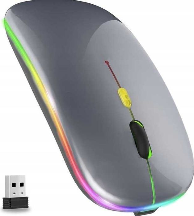 MYSZKA BEZPRZEWODOWA do Komputera LAPTOPA Cicha USB 2.4G + Bluetooth