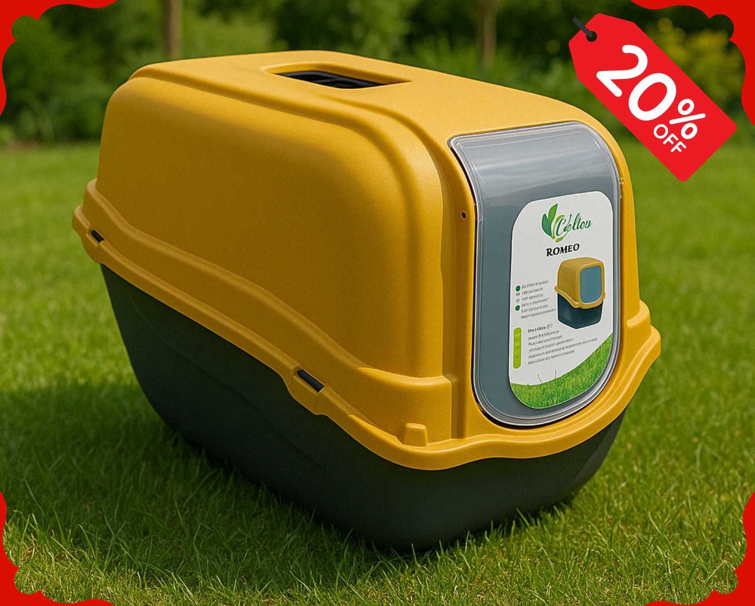 Nowa Zamknięta KUWETA DLA KOTA Duża XL Na Żwirek Z Filtrem (-20%)