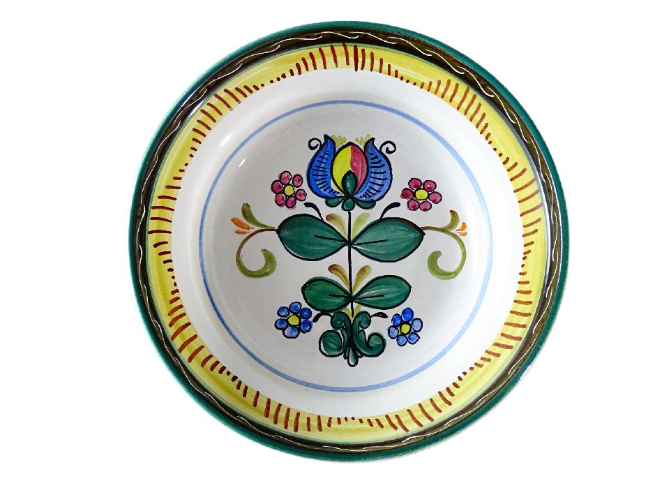 piękna malowana patera ceramiczna austria