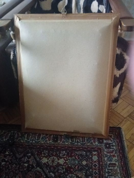 Obraz „Pod Twoją Obronę” PRL 48x61 cm – ramka drewniana, szkło, lampki