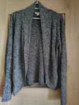 Szary melanżowy sweter H&M, rozmiar L