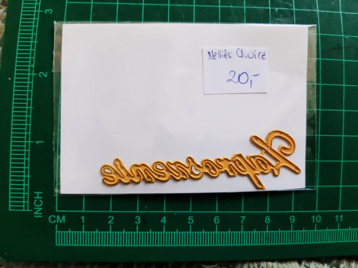 Napis Zaproszenie  Pamiątka Chrztu Święta scrapbooking