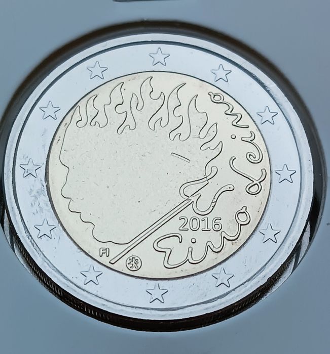 Finlândia 2016 - Moeda 2€ alusiva a Eino Leino