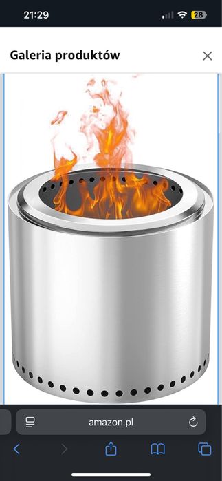 Bezdymne przenosne palenisko only fire idealne na taras