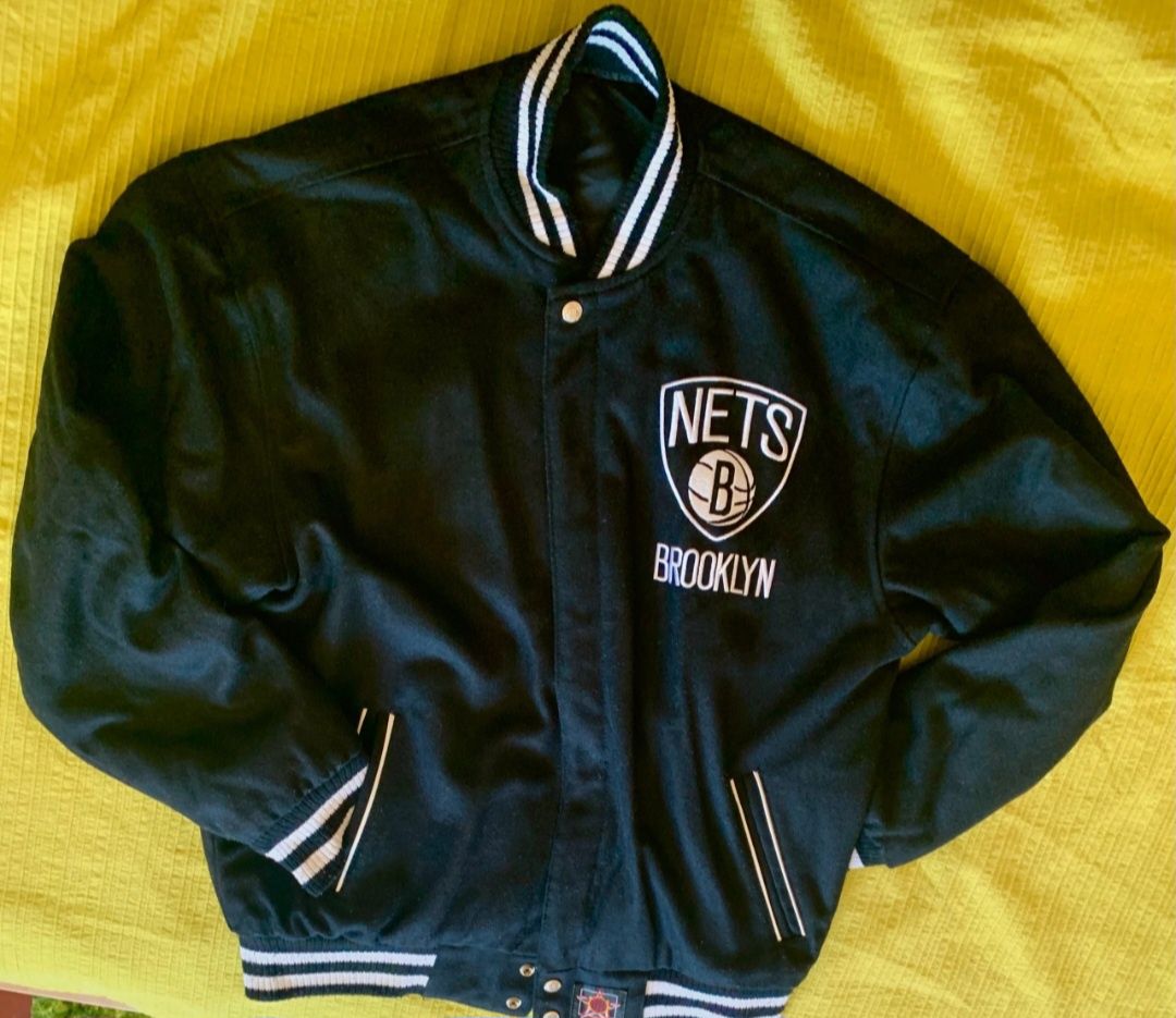 Casaco bomber reversivel Brooklyn Nets NBA