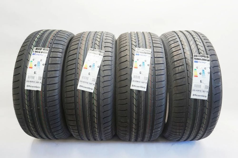 KOMPLET 4x NOWA OPONA Letnia Goodyear EFFICIENTGRIP 245/45R18 100 Y XL rant ochronny wzmocnienie PROMOCJA WYSYŁKA