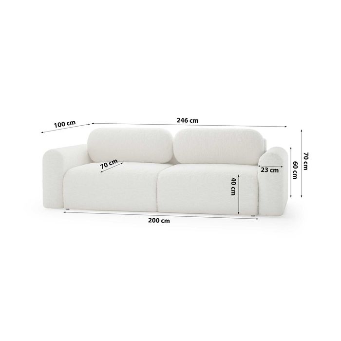 Piękna nowa sofa z funkcją spania