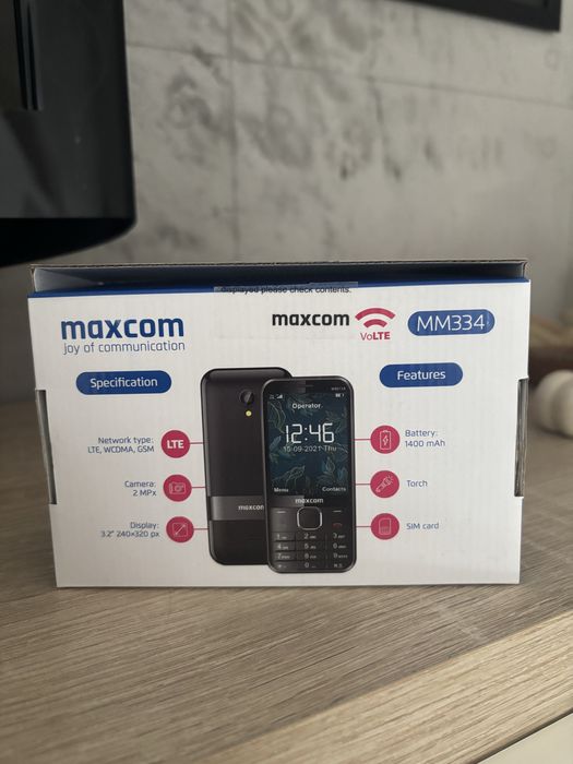 Telefon dla seniora Maxcom 334