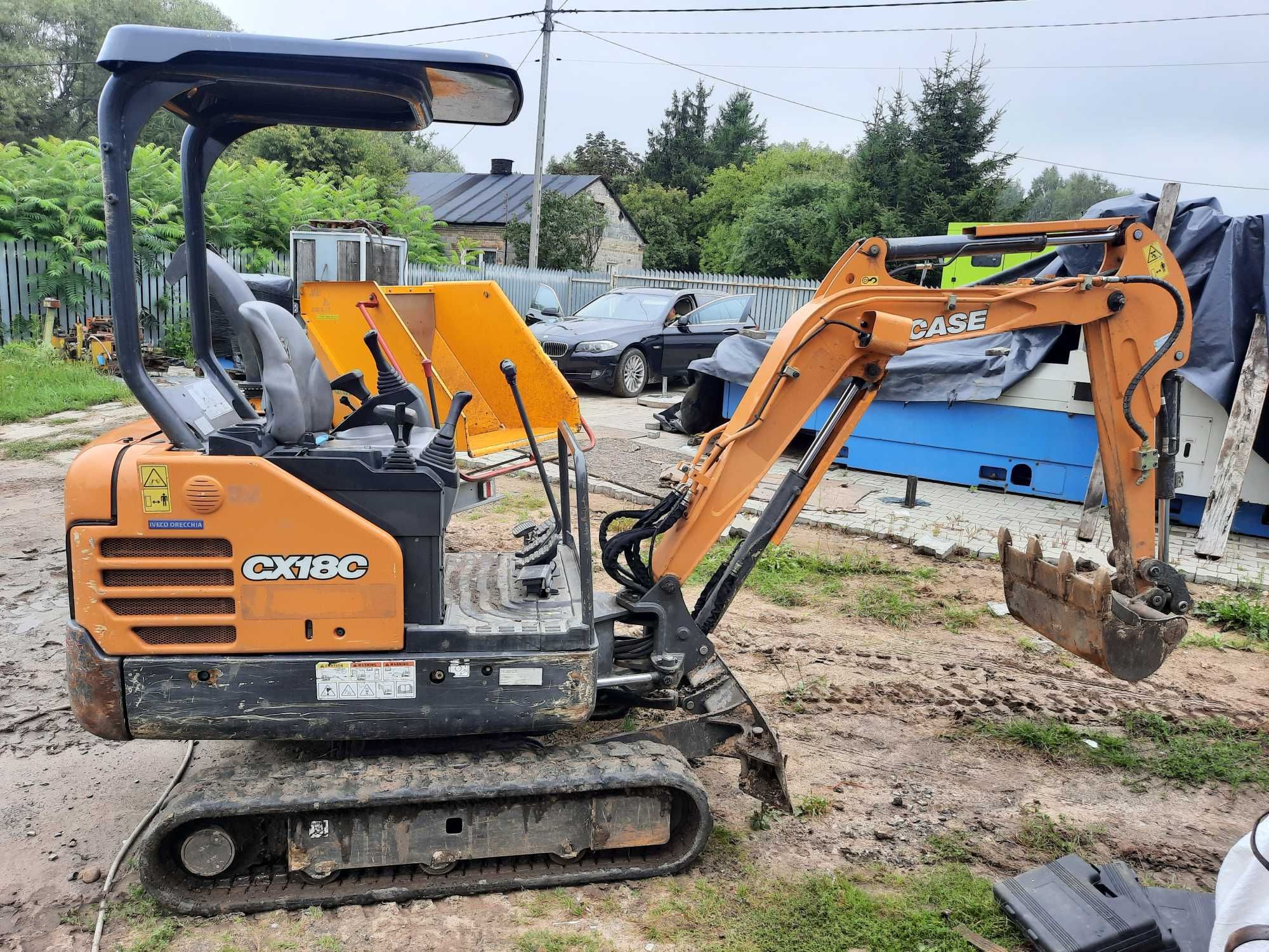 wypożyczalnia wynajem minikoparka mini koparka 1500/tydzień jcb bobcat