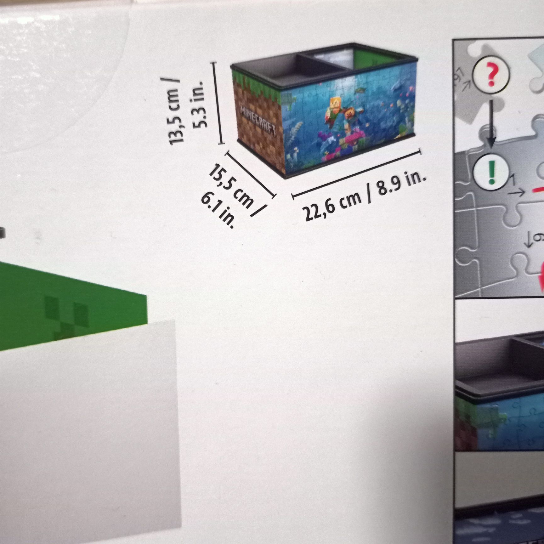 Organizer na biurko 3D Minecraft