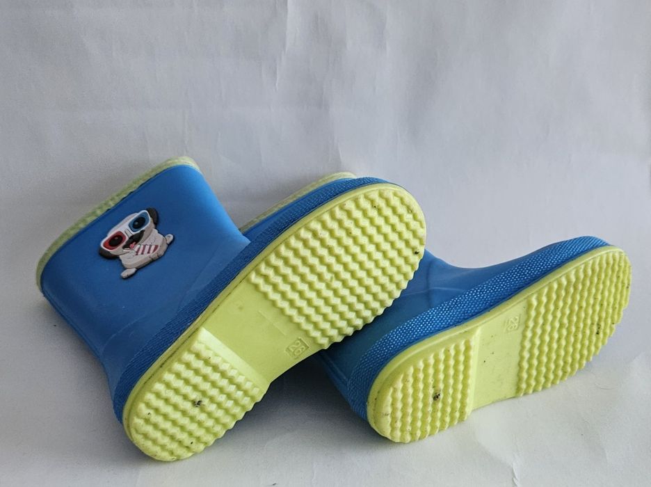 Kalosze niebieskie dla chłopca rozmiar 26