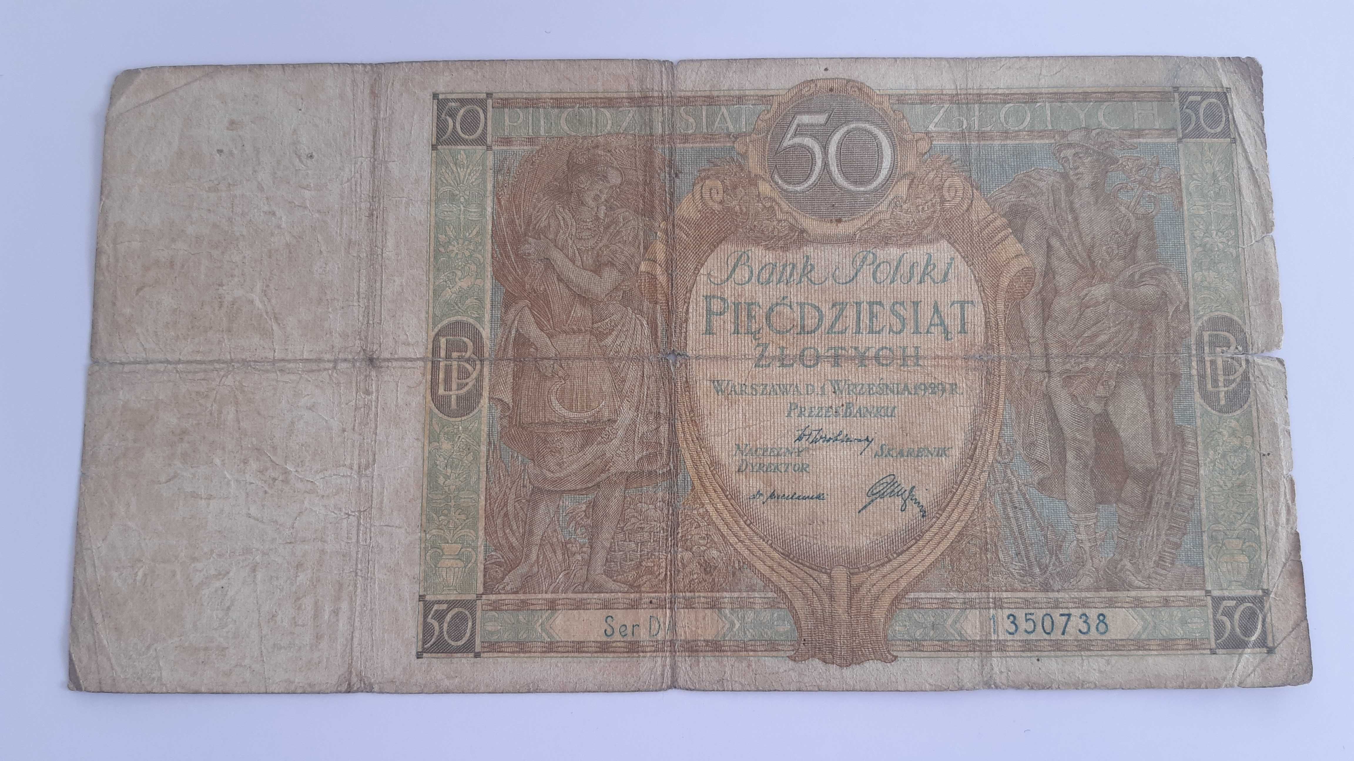Banknot 50 zł z 1929 roku