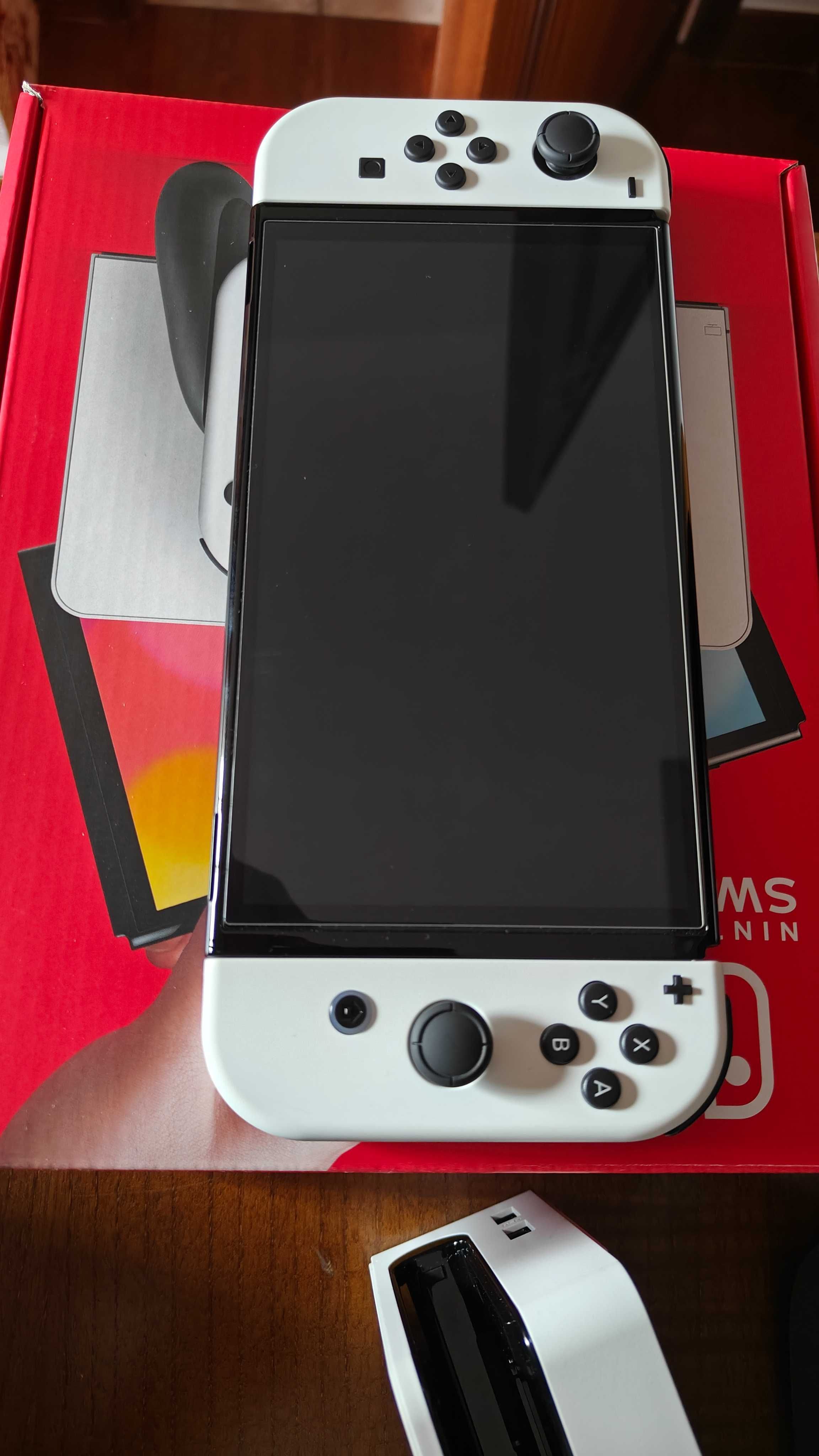 Nintendo Switch OLED, Branca c/caixa como nova