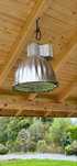 Duża lampa loftowa ,  industrialna ,przemysłowa – srebrna, Ø45 cm