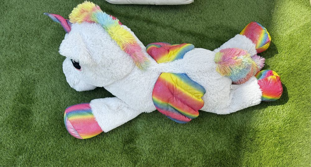 Peluche unicornio gigante super saldos  apenas 50€ foi 200€ como novo