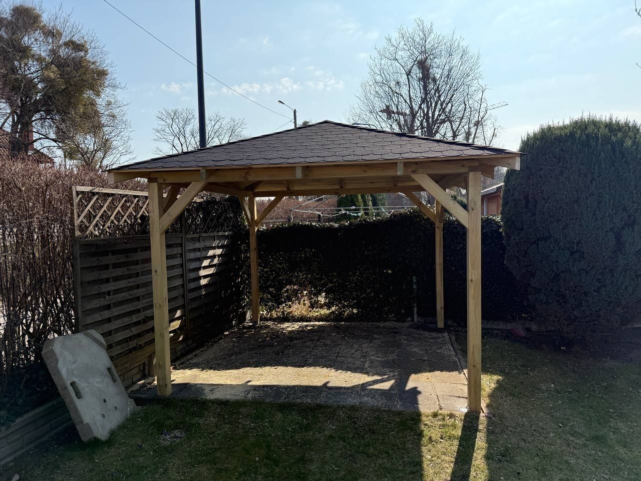 Altana ogrodowa drewniana 300 x 300 cm Montaż w cenie