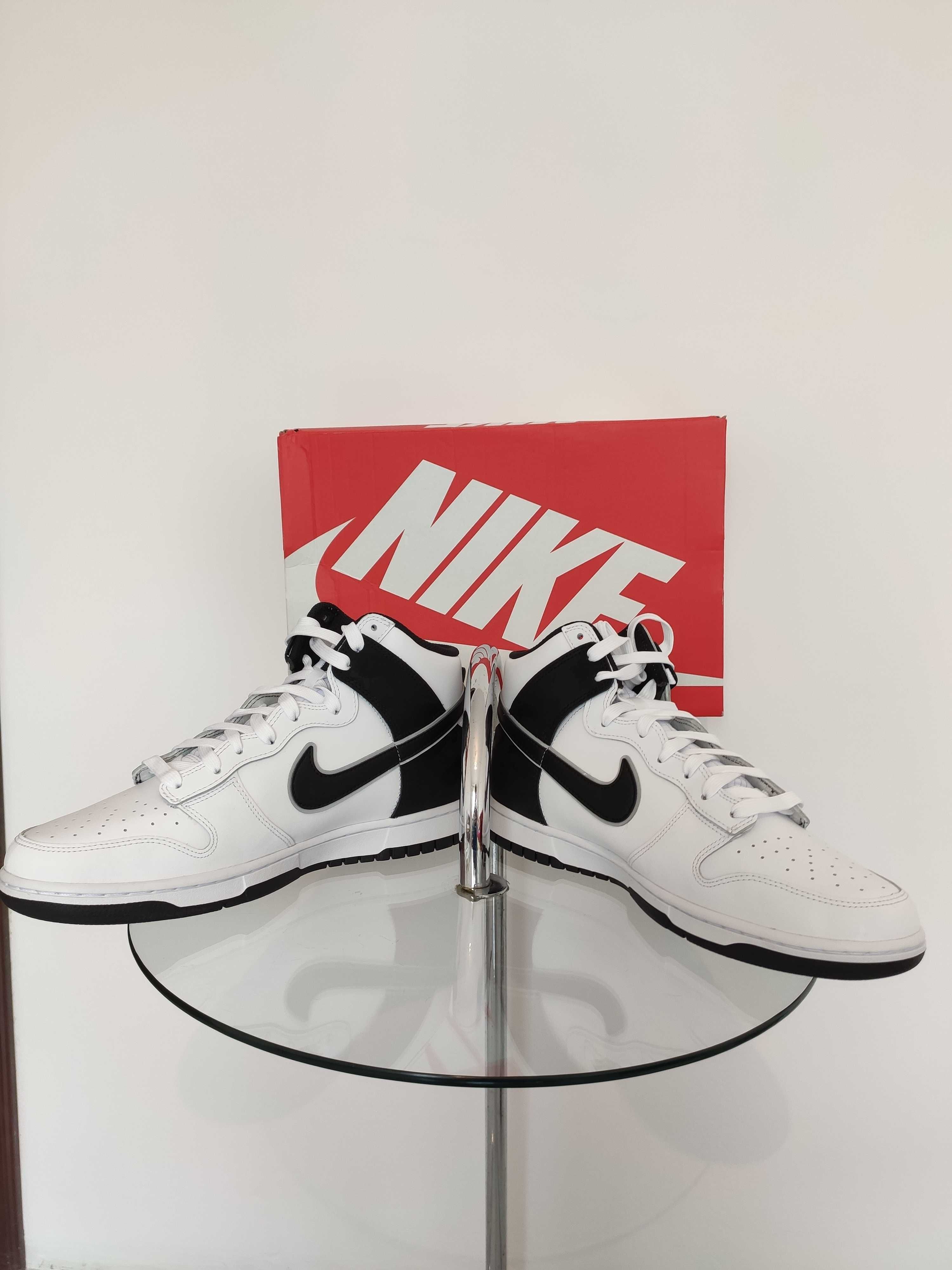 45.5 (11.5US - 29.5cm) Nike Dunk High Retro SE White black camo nowe