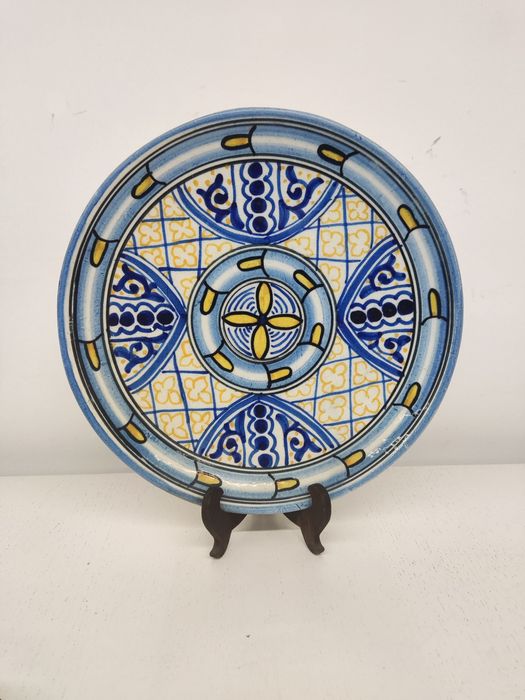 Prato de porcelana espanhola do século XX