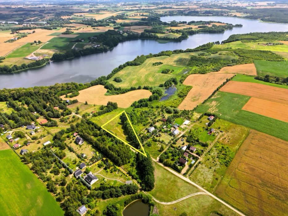 Działka budowlana MPZP 2300m2 nad jeziorem Żalskie Duże -160 hektarów!