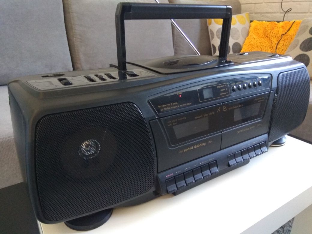 Siemens RD 118 G4 Radiomagnetofon z CD, Ghettoblaster Boombox z lat 80