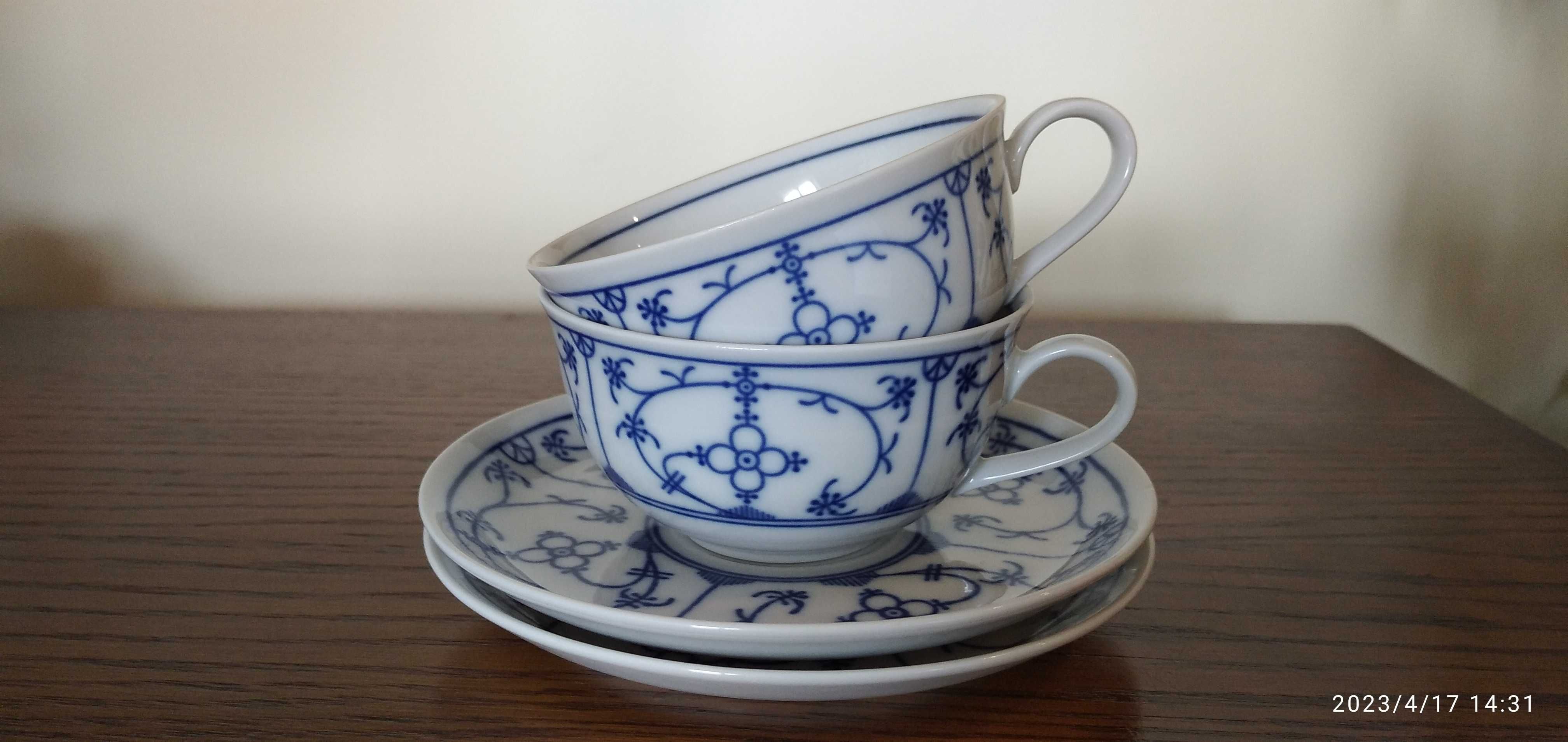 Porcelana Winterling filiżanki wraz z talerzykami