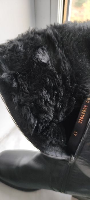 Кожані чоботи нові, жіночі р.39