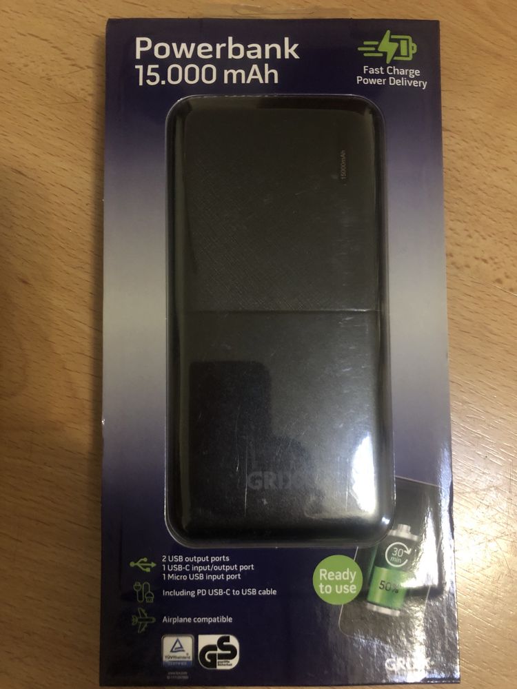 Повербанки Grixx  Power bank 15 000 mAh