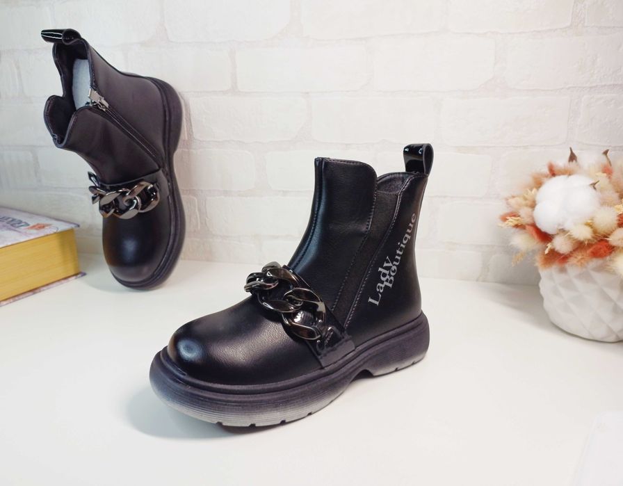 Дитячі демісезонні черевики для дівчинки 32 33 34 35 36 37 ботинки