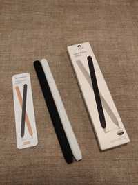 Силіконові чохли для стилуса Apple Pencil 2 шт Чорний і білий