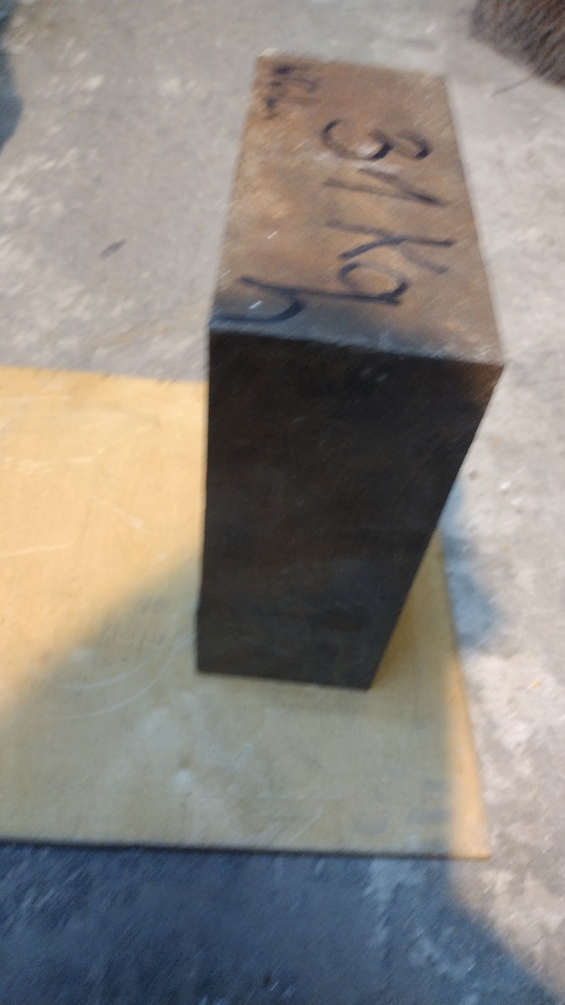 Gruba  Blacha stalowa formatka WCL 20,5 cm x 9 cm x 22,5 cm  .