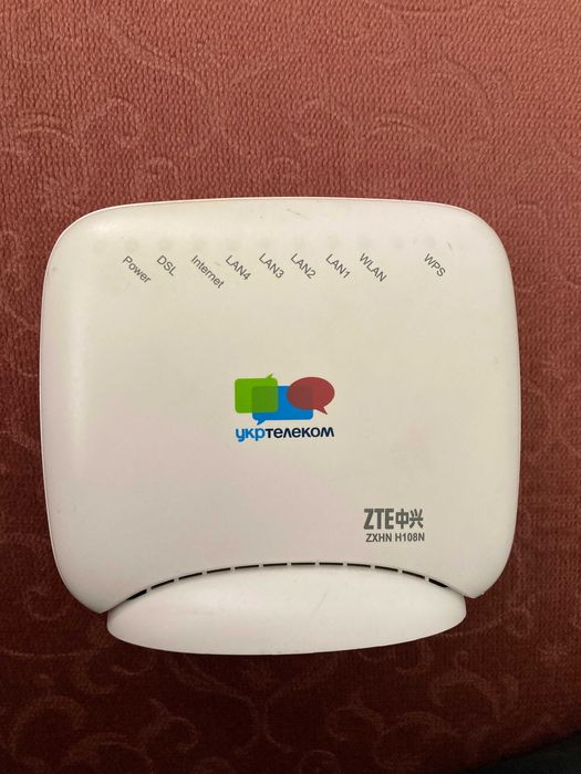 Модем роутер ZTE ZXHN H108N Укртелеком