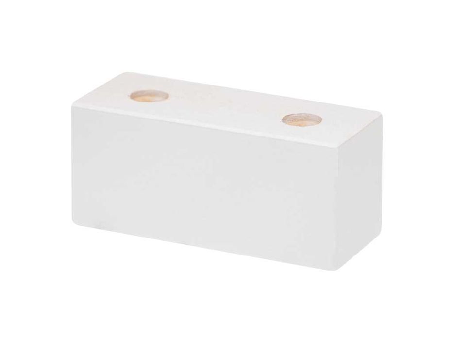 Drewniana noga meblowa KOSTKA LEŻĄCA H=4,5 cm L=10 cm cm buk kolor