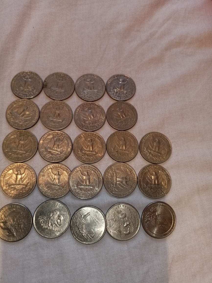 Monety quarted dolar 24 sztuki