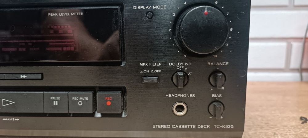 Magnetofon SONY tc-k520. Japan. Serwis