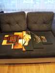 Pentaptyk malowany kobieta 60x20, 50x20, 30x20