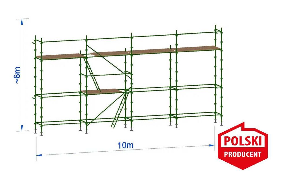 Rusztowanie choinkowe Klinowe PRODUCENT zielone