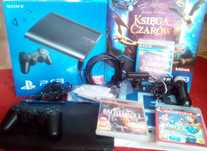 Konsola PS3 SONY 250GB plomba Pad kontroler Move Eye gry kable kartony