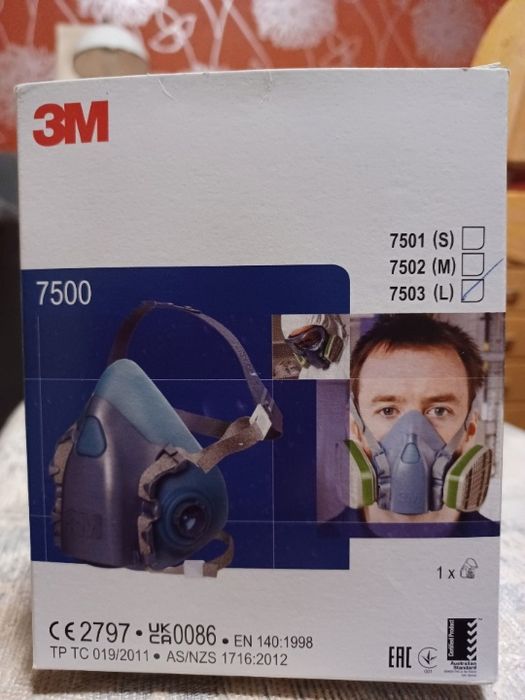 Półmaska silikonowa rozmiar L + jeden komplet filtrów gratis !!!