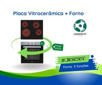 Pack Encastre Placa Vitrocerâmica + Forno 6 funções Jocel