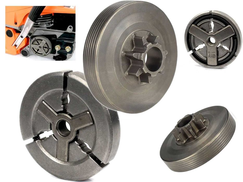 Komplet kosz i sprzęgło do piły spalinowej 0,325” stała zębatka do NAC