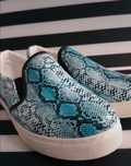 Nowe buty trampki slip on wężowy wzór.