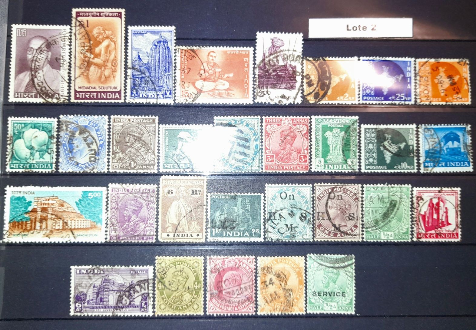Vários Lotes - 30 Selos Áustria / Suiça / Índia / África e Ex-Colónias