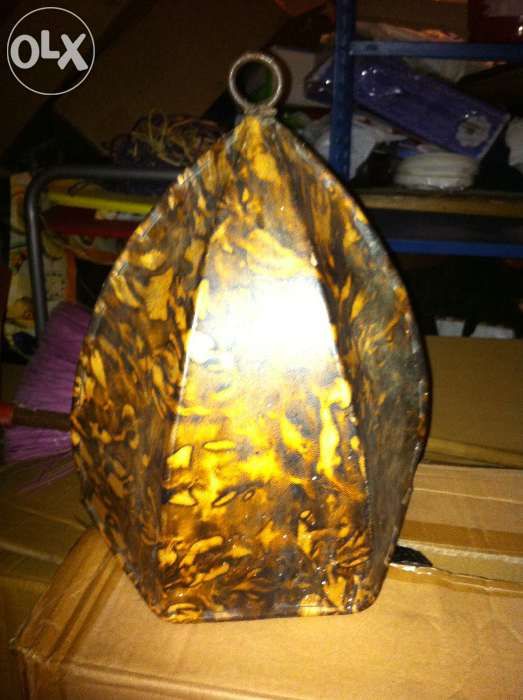 Candeeiro parede em pele de camelo