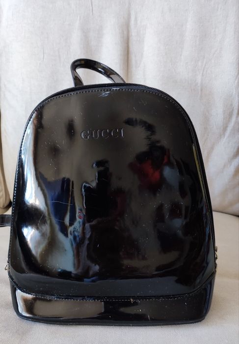 Mochila Gucci, verniz