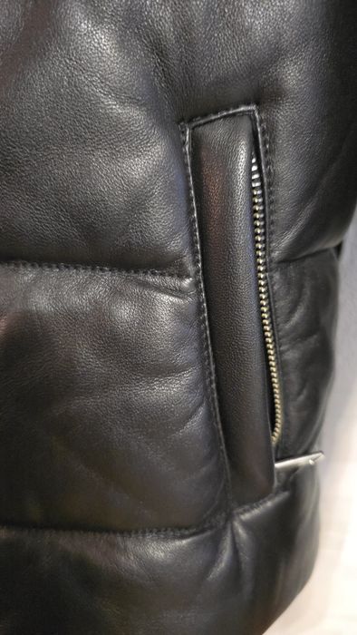 Шкіряна зимова куртка пуховик Tommy Hilfiger