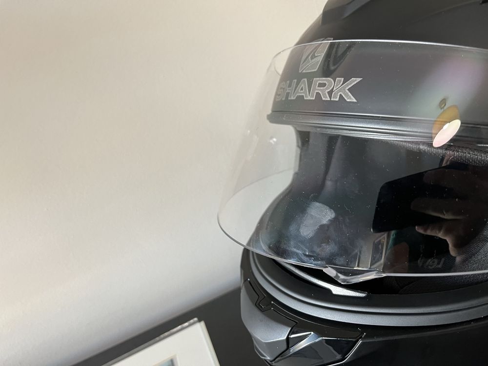 Capacete shark ridill blank tamanho S