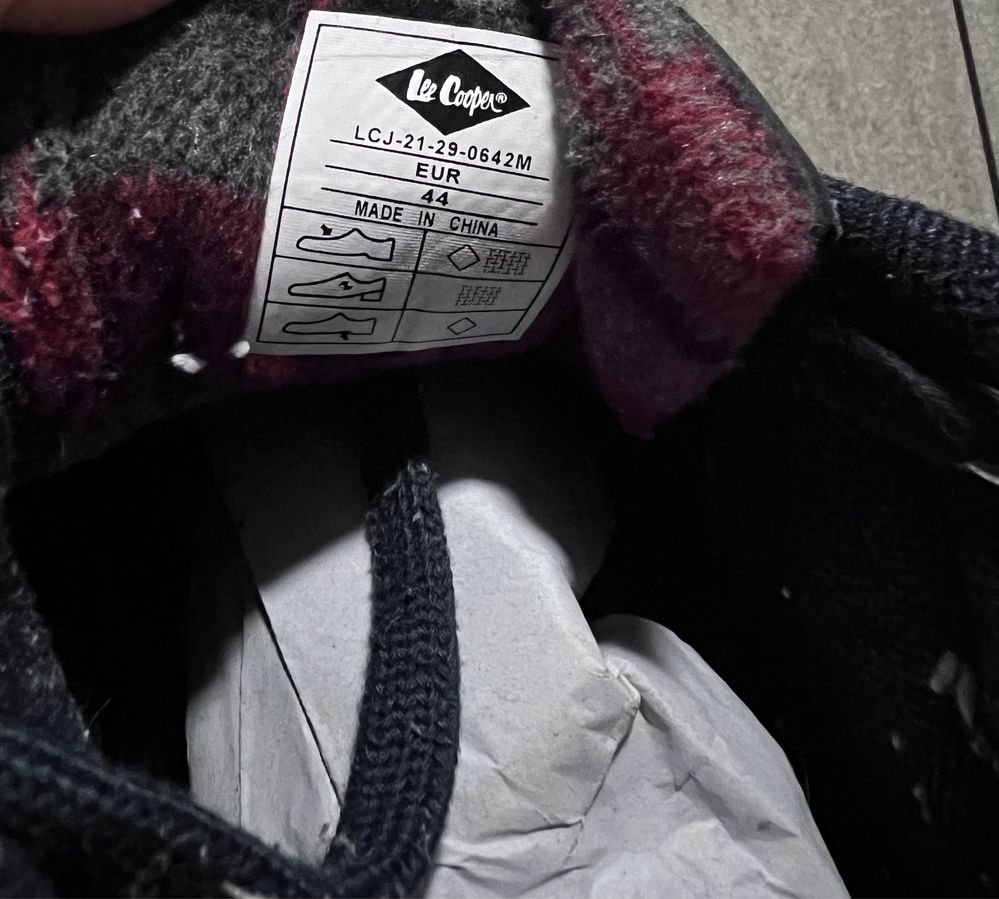 44 lee cooper adidasy meskie granatowe skora