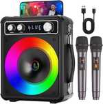 Głośnik Bluetooth Maszyna do karaoke VOSOCO T-03 z dwoma mikrofonami