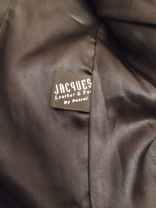 Шкіряний жіночий плащ тренч бренду JacQues Розмір S-M. Кожанный плащ