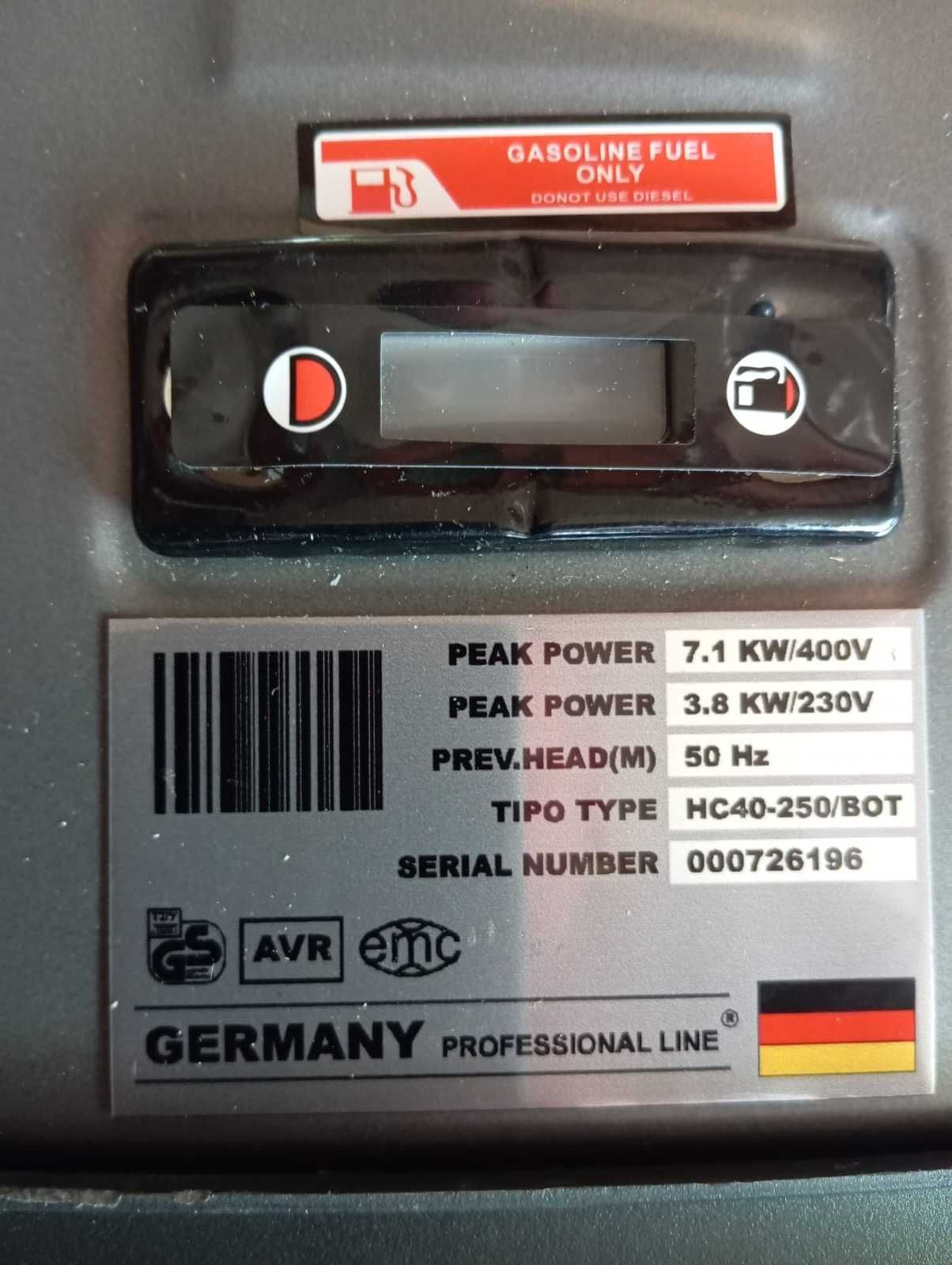 OKAZJA! nowy agregat prądotworczy SULGVERD mocny 7.1KW, AVR, na kołach